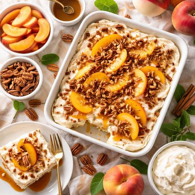 Image of Peach Butter Pecan Dessert