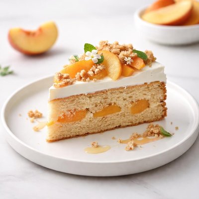 Image of Vegan Peach Cake