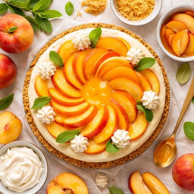 Image of Peach Cheesecake