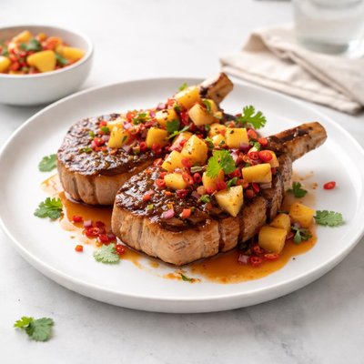 Image of Peach Chili Pork Chops