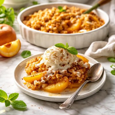 Image of Peach Cobbler a Quickie Dessert