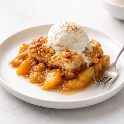 Image of Peach Cobbler Crusty and Gooey Carrie Sheridan