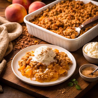 Image of Peach Cobbler Dump Cake