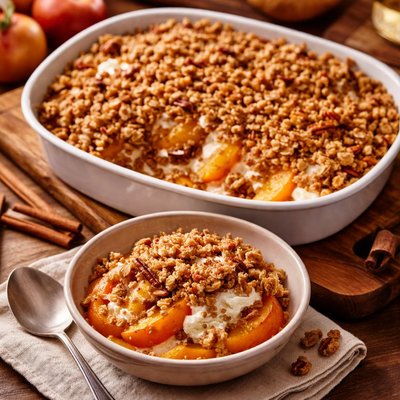 Image of Peach Cream Cheese Crisp