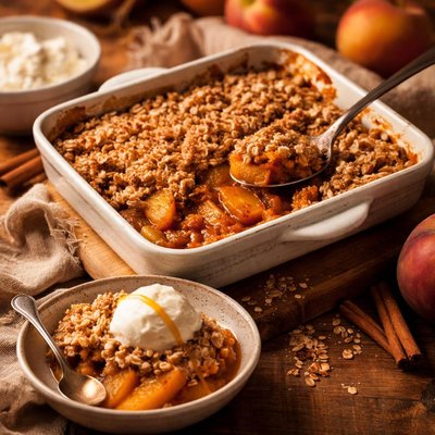 Image of Peach Crisp Any Fresh Fruit Can Be Substituted
