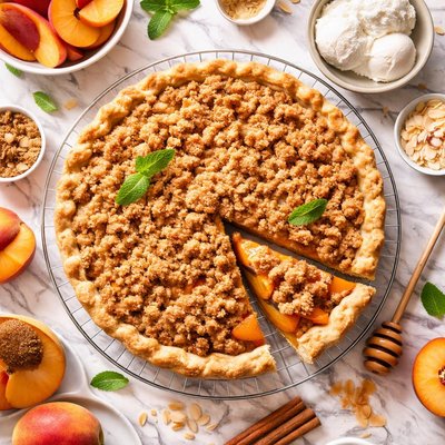 Image of Peach Crumb Pie