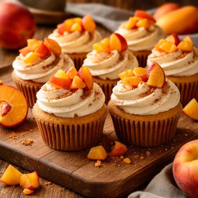 Image of Peach Cupcakes