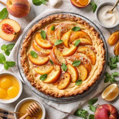 Image of Peach Custard Pie