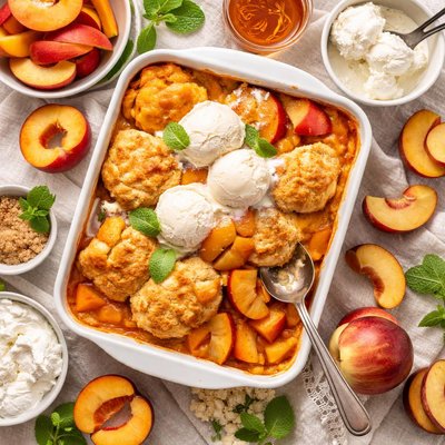 Image of Peach Dessert