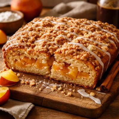 Image of Peach Filled Coffee Cake