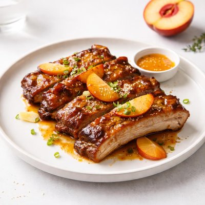 Image of Peach Glazed Ribs