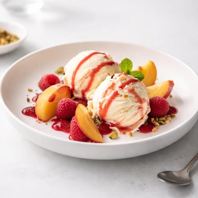 Image of Peach Melba Ice Cream
