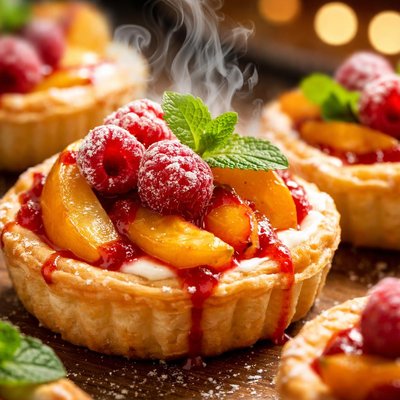 Image of Peach Melba Tarts