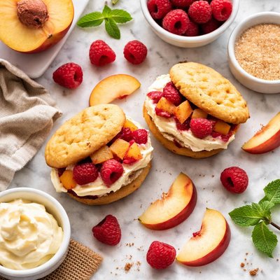 Image of Peach Raspberry Cobbler Gob