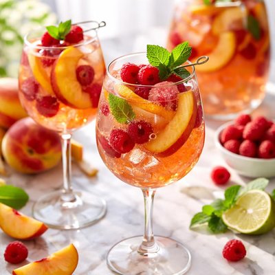 Image of Peach Raspberry Sangria