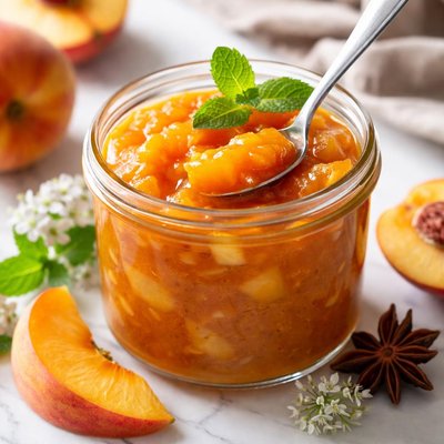 Image of Peach Sauce for the Microwave Fat Free