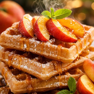 Image of Peach Waffles
