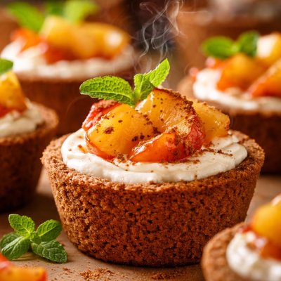 Image of Peaches Cream Gingersnap Cups