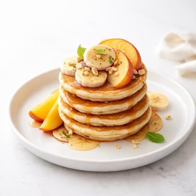 Image of Peachy Banana Baby Pancakes