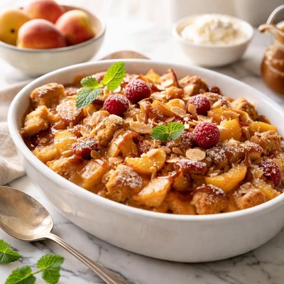 Image of Peachy Bread Pudding