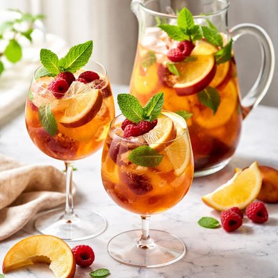 Image of Peachy Iced Tea Sangria
