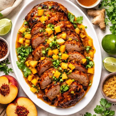 Image of Peachy Keen Ginger Pork Loin