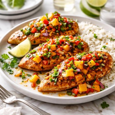 Image of Peachy Salsa Chicken