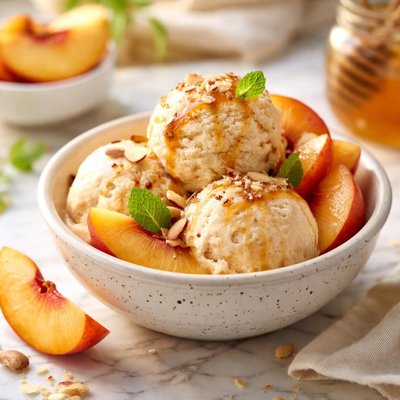 Image of Peachy Soy Ice Cream