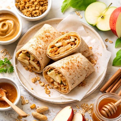Image of Peanut Butter and Apple Burrito