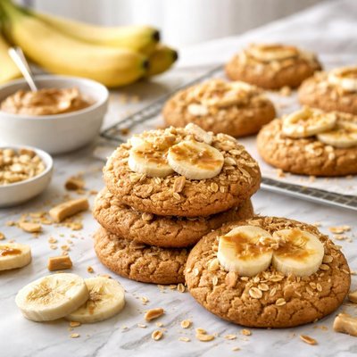 Image of Peanut Butter and Banana Cookies