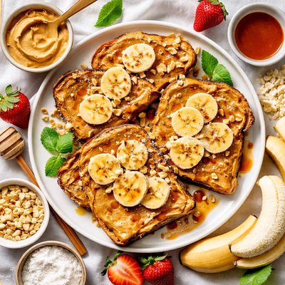 Image of Peanut Butter and Banana French Toast