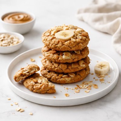 Image of Peanut Butter and Banana Oat Cookies