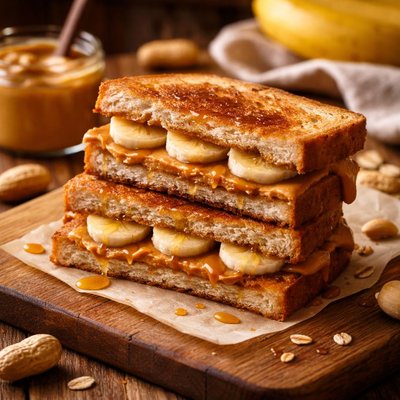 Image of Peanut Butter and Banana Sandwich