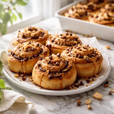 Image of Peanut Butter and Chocolate Rolls