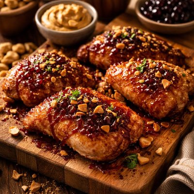 Image of Peanut Butter and Jelly Chicken for Oamc