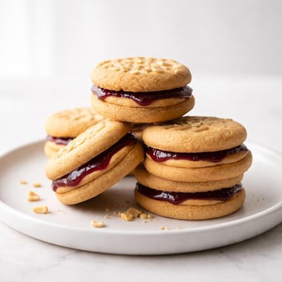 Image of Peanut Butter and Jelly Sandwich Cookies