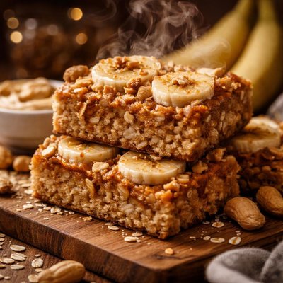 Image of Peanut Butter Banana Bars Healthy
