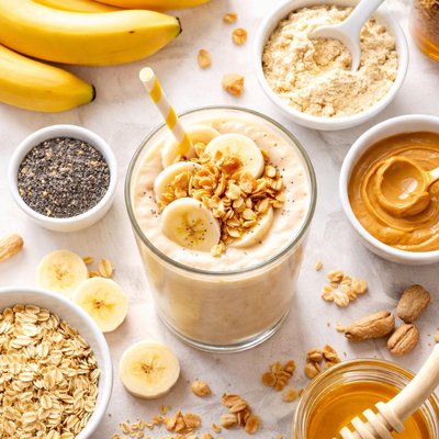 Image of Peanut Butter Banana Protein Smoothie