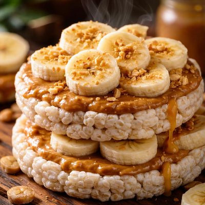 Image of Peanut Butter Banana Rice Cakes