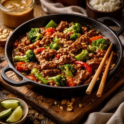 Image of Peanut Butter Beef Stir Fry