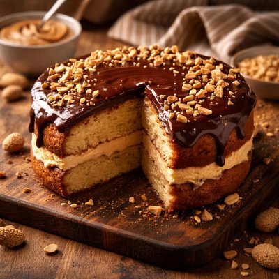 Image of Peanut Butter Boston Cream Pie