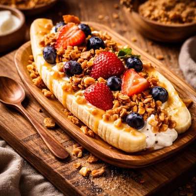 Image of Peanut Butter Breakfast Banana Split