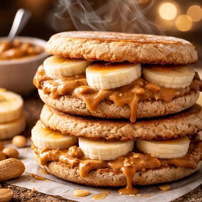 Image of Peanut Butter Breakfast Sandwiches