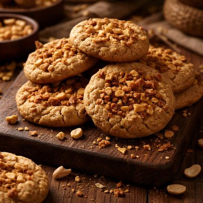 Image of Peanut Butter Brickle Cookies