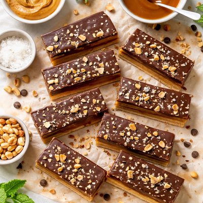 Image of Peanut Butter Caramel Chocolate Bars