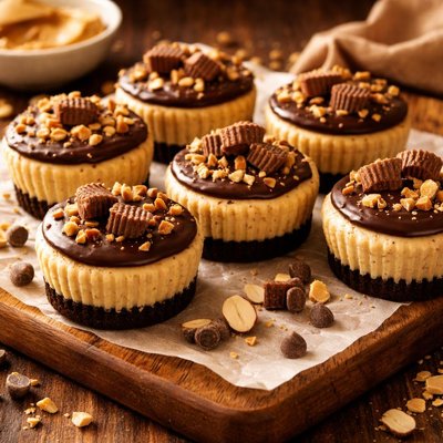 Image of Peanut Butter Cheesecake Minis Paula Deen