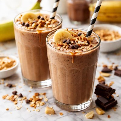 Image of Peanut Butter Chocolate Banana Smoothie