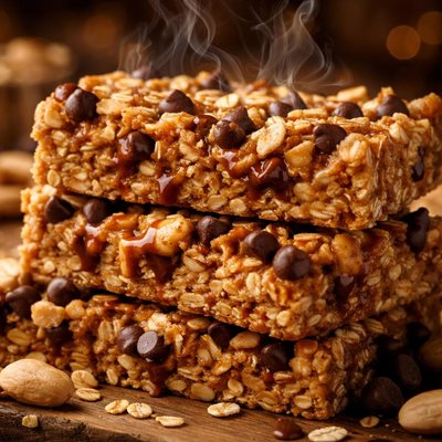 Image of Peanut Butter Chocolate Chip Granola Bars