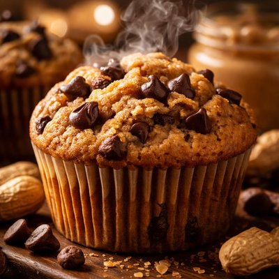 Image of Peanut Butter Chocolate Chip Muffins