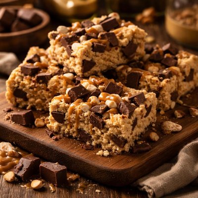 Image of Peanut Butter Chocolate Chunk Rice Krispie Treats